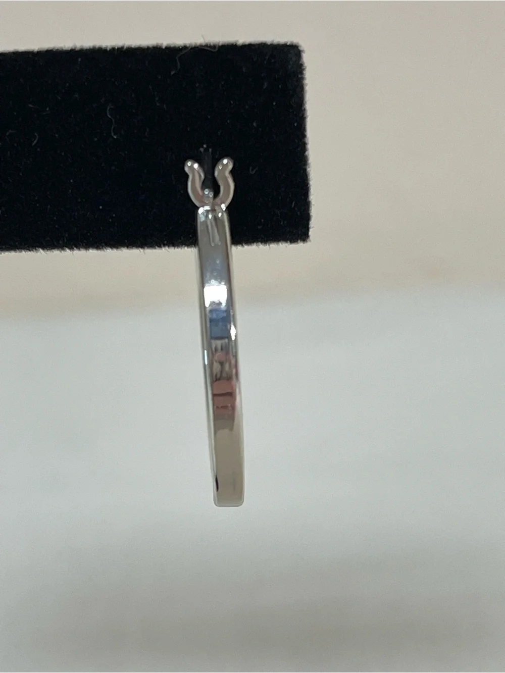 Napier Silver Polished Hoop Earrings